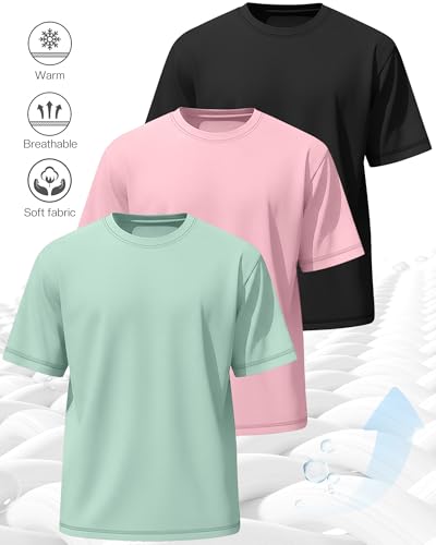 Image of Neer 3 Pack Big and Tall T-Shirts for Men L-7xl Tops | Large Casual Stretch Workout Tees, Short Sleeve Crewneck Oversized Shirts, Classic Summer Outfits, Comfy Basic Loose Clothes