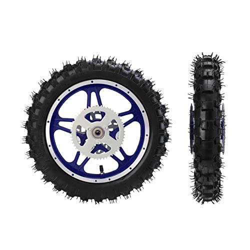 Pneu de aro de roda traseira Brilluxa 2.5 10 pol., Metal de borracha de roda traseira de bicicleta d