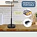 LIGHTACCENTS Battery Operated Lamp LED Cordless Lamp - Battery Powered Lamp - Desk Lamp Super Bright LED's with Adjustable Metal Neck, Use with Batteries or Included AC Adaptor (Black)