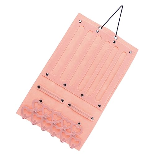 Sosoport Hanging Headdress Organizer for Hair Clips Bows Space Saving Hair Bow Holder Storage for Decor Premium Felt Material Easy Access Display