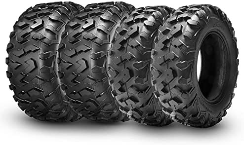 HALBERD ATV Tires, 25x8-12 & 25x11-10 ATV Tires, 6PR 25x8x12 25x11x10 All Terrain ATV UTV Off-Road Tires(Set of 4, Tubeless)