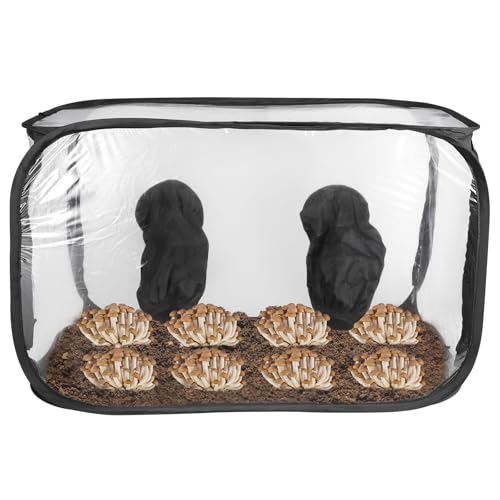 Luqixcey Mushroom Growing Still Air Box，35.8''×23.2''×22.8'', Portable Mushroom Grow Bags, plant Grow Tent Kit, Plant Propagation Station, for Spores Mycology Horticulture Supplies