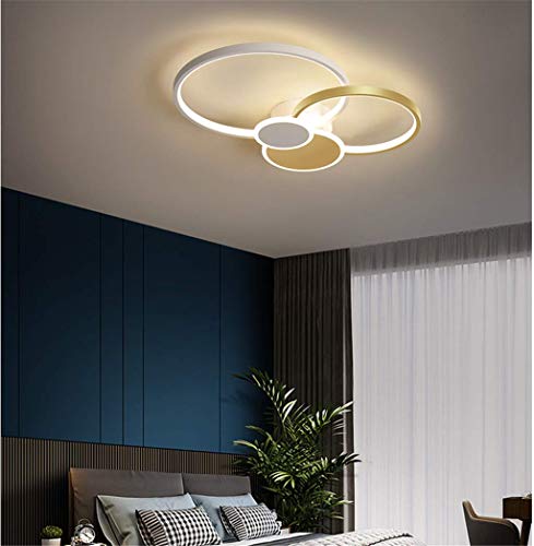 Lámpara de techo LED para sala de estar grande y comedor contemporáneo color oro 2