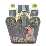 Pokhara CestaRegalo Set Regalo Mujer Cestas de Regalo para Mujer Set de Baño Mujer Aroma Flor de Algodón con 6 Piezas Cesta SPA Regalo para Hogar Incluye Gel,Loción,Espuma, Exfoliante y Sales, morado