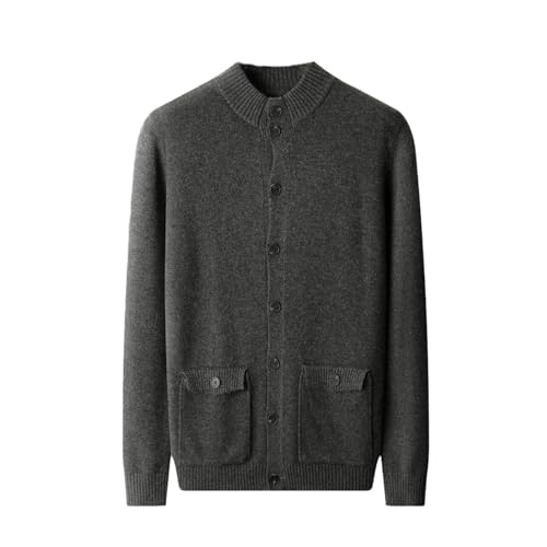 Suéter de punto de cachemira masculino, corte suelto para el invierno casual