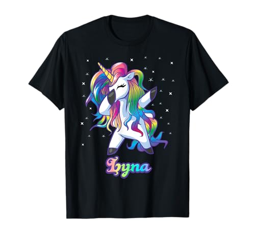 Photo de LYNA Licorne Cadeaux pour filles Cadeaux d'anniversaire pour femmes T-Shirt