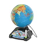 VTech Interaktiver Videoglobus – Weltkugel mit Bildschirm, akustischen und visuellen Lerninhalten (deutsche Version) – Ideal für die Einschulung – Für Kinder ab 7 Jahren