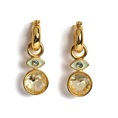 Boucles d'oreilles vintage œil en cristal pour sublimer vos tenues de fête