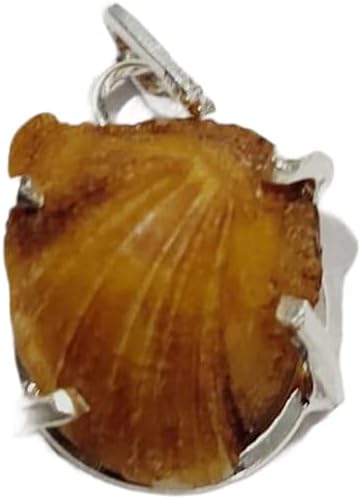 Mautik Sadiwala Certified Machh Mani Pendant in German Silver - Machmani Stone, Machhmanni Pendant, Orignal Machmani Stone