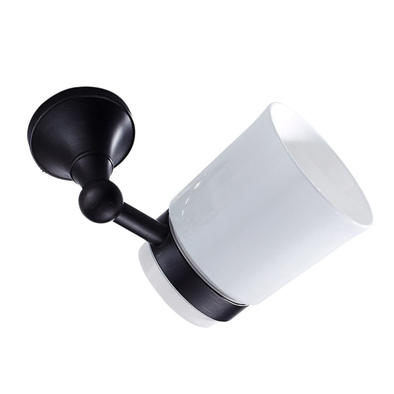 Soporte Cepillo Dientes Pared Cobre Elegante con Vaso Cerámico Colgador Baño Vintage Robusto y Duradero