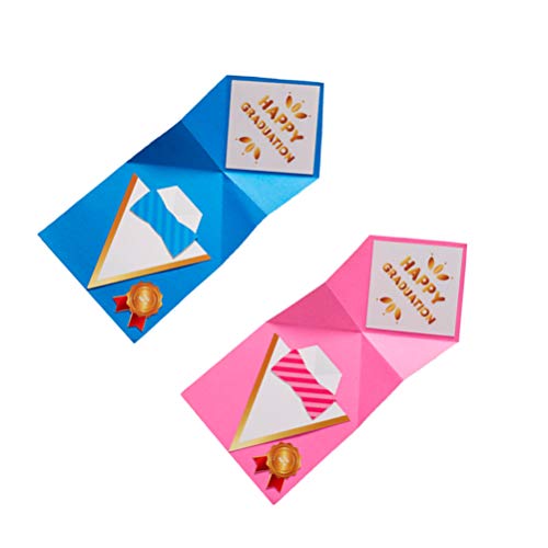 Kit de material de artesanato para cartão de formatura infantil da Amosfun 6 peças, chapéu feito à m