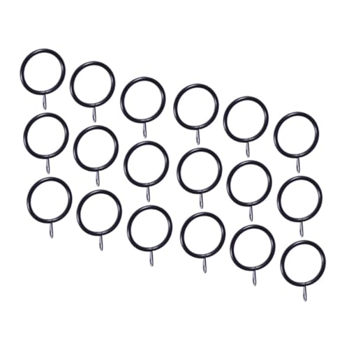GRIRIW 20 Sets Eyelet Curtain Rings Drapery and Shower Curtain Rings for Home Smooth Finish No Burrs