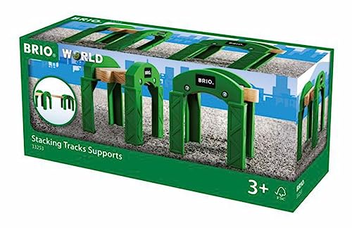 BRIO World Train Track Stacking Supports for Kids Age 3 Years Up - Compatible with all BRIO Railway Train Sets & Accessories