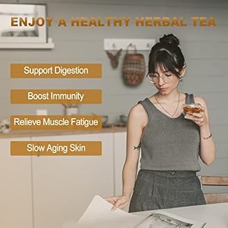 FullChea - Chaga Tea Bags, 30 Teabags, 2g/Bag - Premium Chaga Mushroom Tea - Non-GMO - Caffeine-Free - Rich in Antioxidants & Aid in Digestion