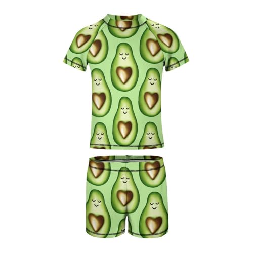 Cute Cartoon AvocadoChildren's Swimsuits Boys Two Piece Suit9-11Y（140cm）4