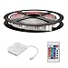 Price comparison product image 1m(2x50cm) RGB LED Waterproof Strip Light with 24-Key IR Remote Control for Cabinet, Stairs, Showcase, DIY Lighting Decoration