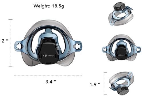 Image of EMAY Sleep Breathing Monitor for Airflow Tracking | Record Breathing Continuously On the App | Monitor Sleep Quality and Respiratory Events | Generate Professional Sleep Report with Data Analysis