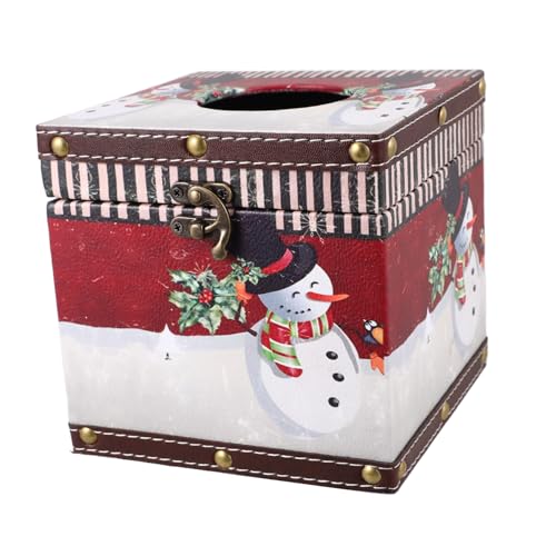 Boîte à mouchoirs de Noël en bois à offrir pour habiller la maison - 2