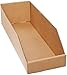 Aviditi BINBWZ618K Corrugated Open Top Bin Box, 18" Length x 6" Width x 4-1/2" Height, Kraft (Bundle of 50)