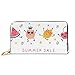 Produktbild JHGFG Mode Handtasche Reißverschluss Brieftasche Sommer Sale Banner Cartoon Doodle Lustige Telefon Clutch Geldbörse Abendkupplung Blocking Leder Brieftasche Multi Card Organisieren