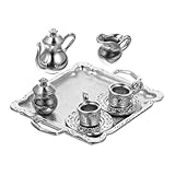 Material metálico con acabado plateado que aporta brillo y , diseñado para el en mini casas, garantizando una decoración que mantiene su aspecto sin desgaste visible a lo largo del tiempo