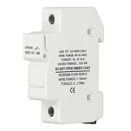 Experimente Suporte de Fusível Solar de Alta Eficiência 1000Vdc Pv Ci Pack Cilíndrico 32A Ideal para