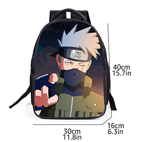 Mochila Naruto 3D para meninos e crianças Uzumaki Kakashi Cosplay Jardim de Infância Escolar Estudan
