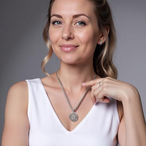 US Jewels Men's 925 Sterling Silver 1in Polished Finished Irish Celtic Knotwork Pendant2