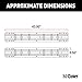 CURT 16104 Industry-Standard 5th Wheel Hitch Rails, Gloss Black, 25,000 Pounds