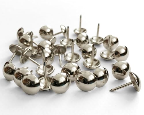 500 piezas un lote: D11 mm x L17 mm color níquel para tapicería de sofá, muebles de madera, tachuelas decorativas para el hogar, clavos de tapicería (níquel)