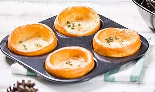 Tala Performance, Yorkshire Pudding Tin, Professional Gauge Carbon Steel with Eclipse Non-Stick Coating, Perfect for Roasting and Cooking