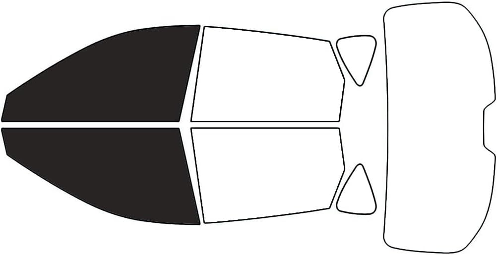 Rvinyl Window Tint Kit Compatible with Mazda CX-5 2017-2025 - Black 20% - Single Ply No Bubble Film - Do it Yourself Vehicle Front Precut Kit