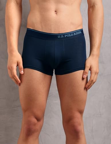 Image of U.S. Polo ASSN. Men's OET18 Cotton Stretch Breathable Underwear Trunks - Pack of 2