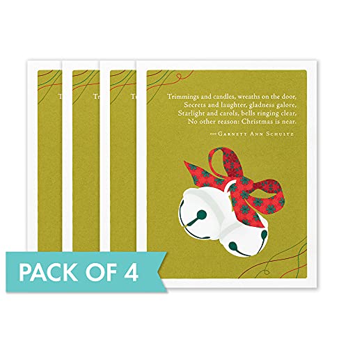 Compendium Positively Green Greeting Cards — 4-Pack Of Holiday Cards — Trimmings And Candles… (Four Cards Total, One Design) #TOP4