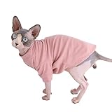 Sphynx Hairless Cat Cotton Tshirts Pet Clothes, Pullover Kitten T-Shirts with Sleeves, Cats & Small