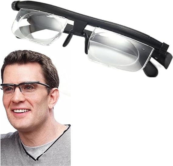Adjustable Reading Glasses for Women and Men, Adjustable Reading Glasses Dial Vision, Perfect for Reading, Computer Use, and Daily Activities