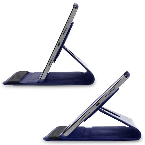 ebestStar - Etui Dla Lenovo Tab M11, Pokrowiec Obrotowe Obracany 360 Stopni, Ochrona ze Skóry PU, Granatowy + Szkło Hartowane