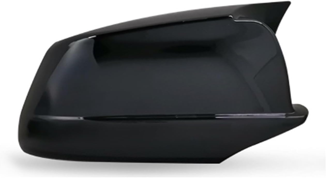 HYRAM Rearview Mirror Cap Wing Side Mirror Cover Fit for BMW 5 Series F10 F11 F18 Pre-LCI 2010-2013 Performance Car Accessories Exterior Mirrors (Color : ABS Black)