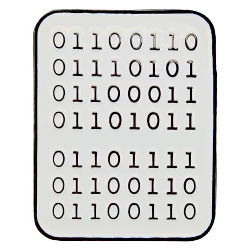 Leraverppy Enamel Pin Novelty Geek Brooch Fashion Lapel Pin Symbol Of Technology And Innovation Gift For IT Person Programming And Computer Scientist Friends Teens DIY Accessory Jewelry Collection, M