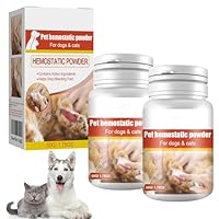 Cutiolly Wund Hautpuder für Hunde,2pcs Hunde Wundheilpuder,Erste-Hilfe Wundpuder,Blutendes Pulver für Hunde,Katzen