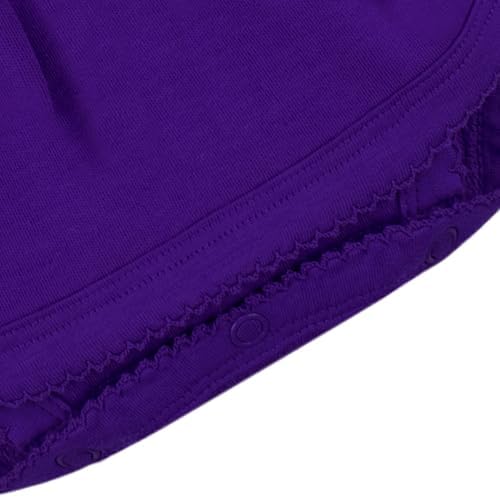 Creative Knitwear College Baby Picot Bodysuit Dress - James Madison Dukes Logo - Purple - 18 Months — view 3