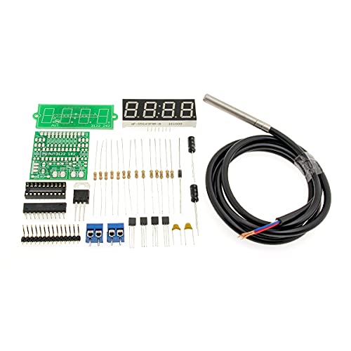 AVT3122 KIT DIY - LED-Thermometer mit roter Anzeige, Temperaturanzeige, DIY, LED, Elektronik Bauset, Löten, Trainieren, Lernen, Projekt für Anfänger