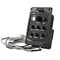 Innovative Design:3-band equalizer with piezoelectric pickup, suitable for various controls, volume control, bass, mids and treble controls, built-in LCD display, built-in tun-er, phase switch and swivel design. Easy to use: built-in tun-er. preamp w...