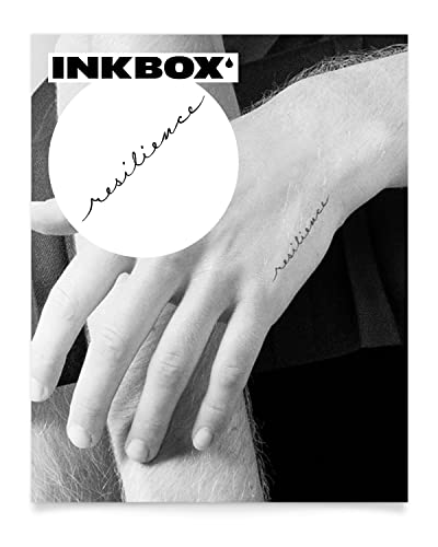 Inkbox Temporary Tattoos, Semi-Permanent Tattoo, One Premium Easy Long Lasting, Waterproof Temp Tattoo with For Now Ink - Lasts 1-2 Weeks, Resilience, 2 x 2 in