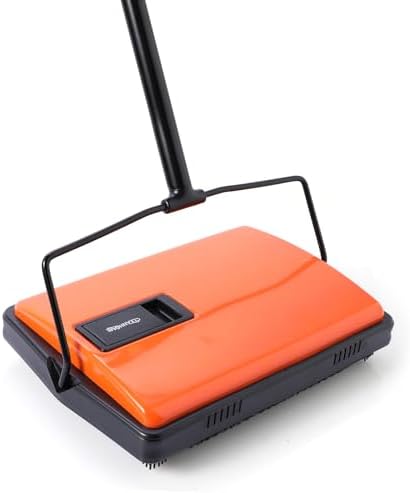 CLEANHOME Carpet Sweeper Manual, Carpet Cleaner & Carpet Rake for...