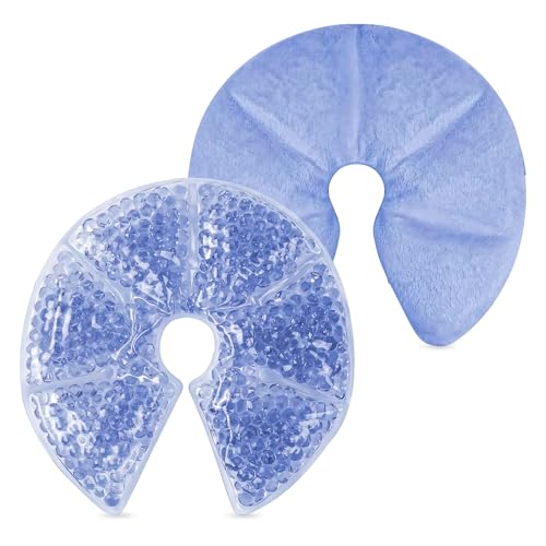 Impoditiongs Gel Cuscinetti Seno, Riutilizzabili Cuscinetti Seno Per Allattamento, Utilizzabile Con Il Tiralatte (Blu)