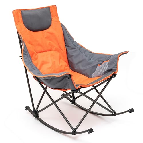 SUNNYFEEL Oversized Rocking Camping Chair - Padded Rocker