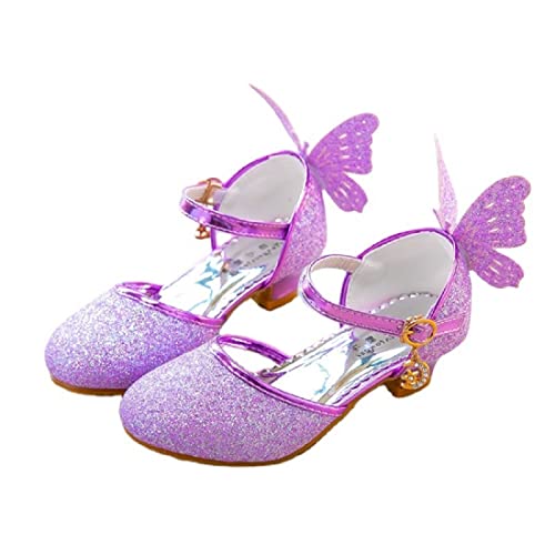 Glitzer Sandalen Mädchen - Prinzessin Schuhe Mit Strass & Absatz Für Feste & Hochzeiten