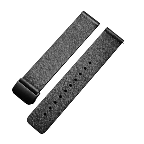 Bracelet de montre en cuir fin de vachette pour Longines et Tissot