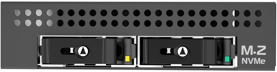 Kingwin Nvme M.2 SSD PCIe 3.0/4.0 Oculink Mobile Rack Enclosure Compatible with 3.5” Drive Bay for High-Speed Data Access Storage Expansion.